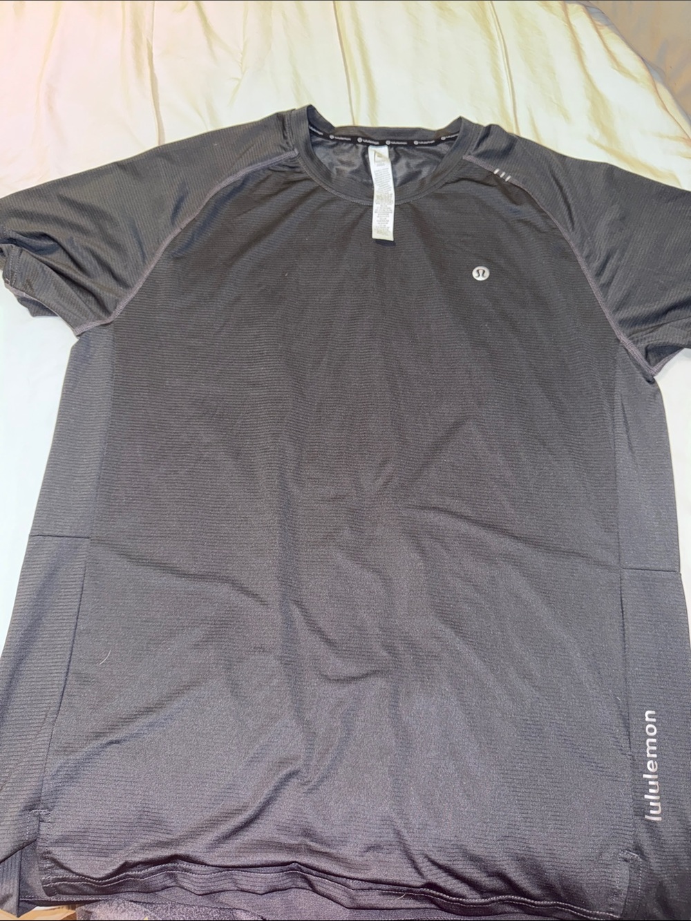 lululemon Men’s Short Sleeve Performance Shirt — Black size 2XL